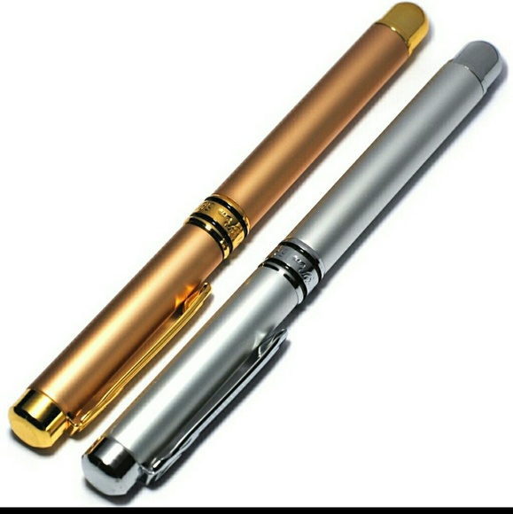 EXECUTIVE HIGH END LUXURY ROLLERBALL PEN SILVER - Picture 1 of 6